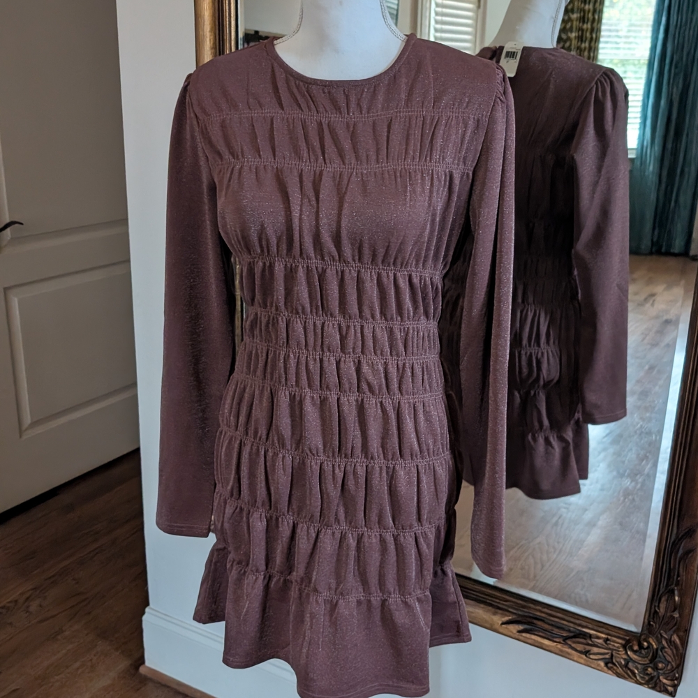 Lumiere Mauve Long Sleeve Dress